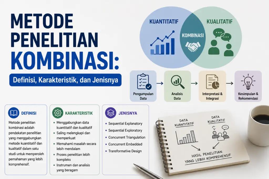 Metode Penelitian Kombinasi: Definisi, Karakteristik, dan Jenisnya