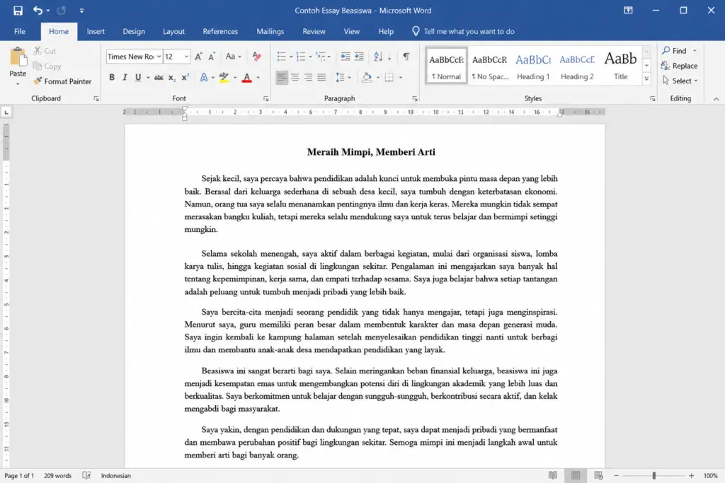 15 Contoh Essay Berbagai Tema: Beasiswa, Ilmiah, & Opini