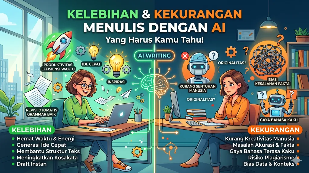 Kelebihan dan Kekurangan Menulis dengan AI Yang Harus Kamu Tahu!