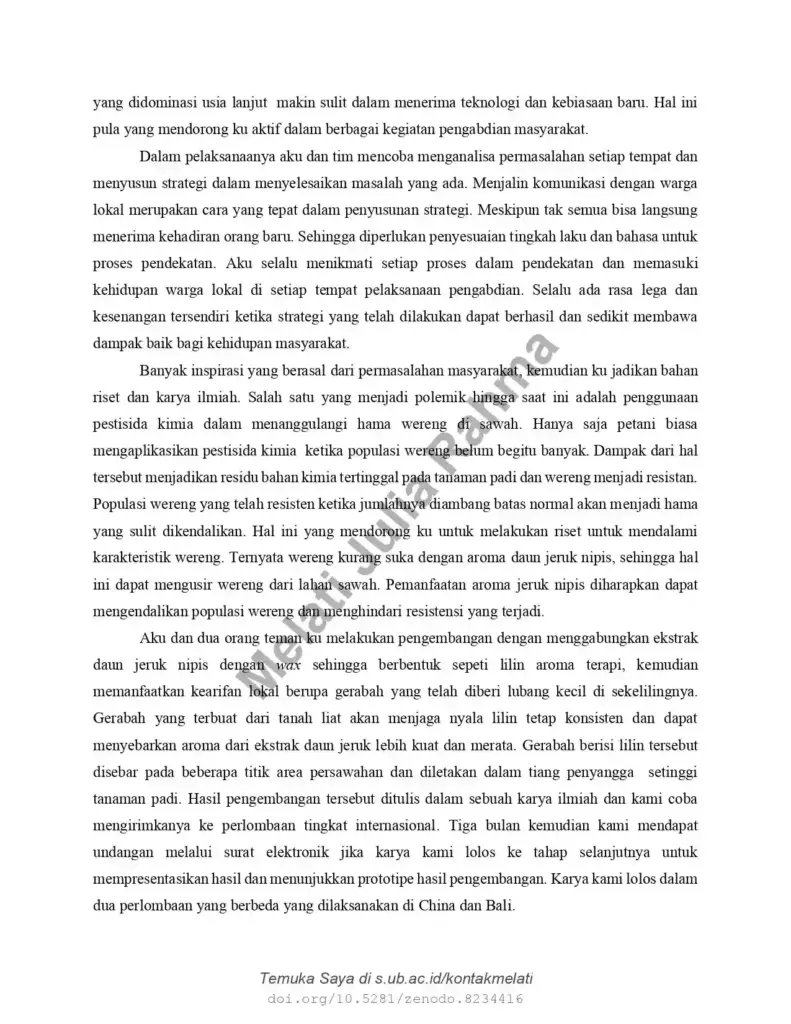 6. Contoh Essay Beasiswa Unggulan