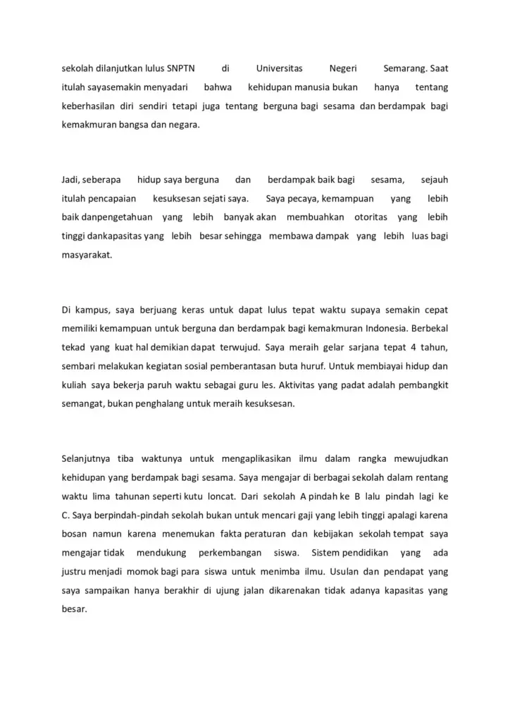 Contoh essay beasiswa LPDP | Sumber: Tirto ID